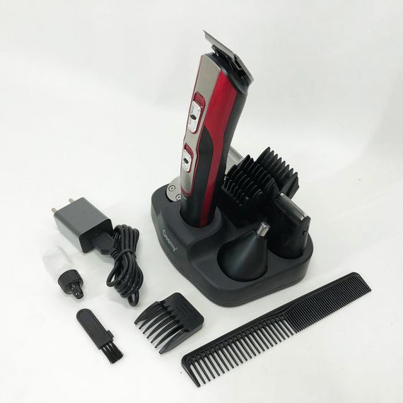 Машинка для стрижки 10в1 GEMEI GM-592, окантовочная машинка, подстригательная машинка. DA-226 Цвет: красный | Зображення 6