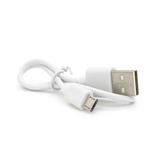 Кабель USB 2.0 (AM/Miсro 5 pin) 0, 3 м, білі