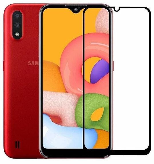 Захисне скло 2.5D на весь екран для Samsung Galaxy A01