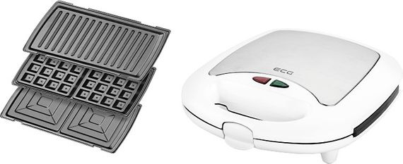 Сэндвичница 3в1 White EСG S-399-white | Зображення 2