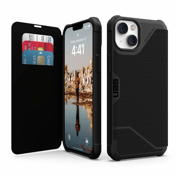Чохол UAG для Apple iPhone 14 Plus Metropolis, Kevlar Black (114045113940) | Зображення 1