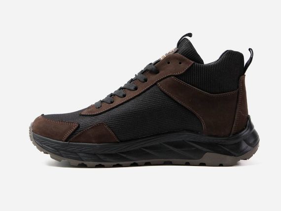 Зимові шкіряні черевики Nike колір коричневий/чорний | Зображення 2