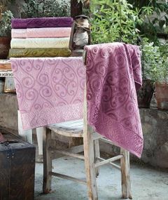 Рушники Pupilla Hanzade 70х140см Велюр набір 6шт