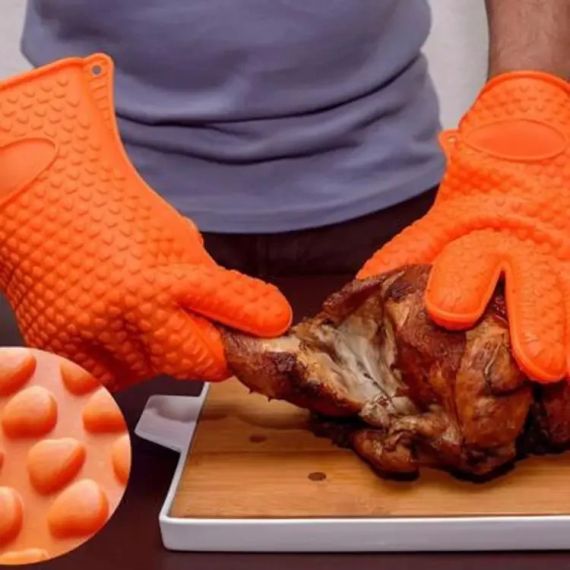 Жаропрочная кухонная рукавица перчатка antiscald gloves | Зображення 2