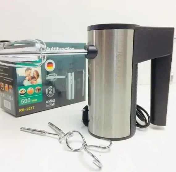 Міксер ручний Rainberg RB-2217 5 швидкостей 500W | Зображення 2