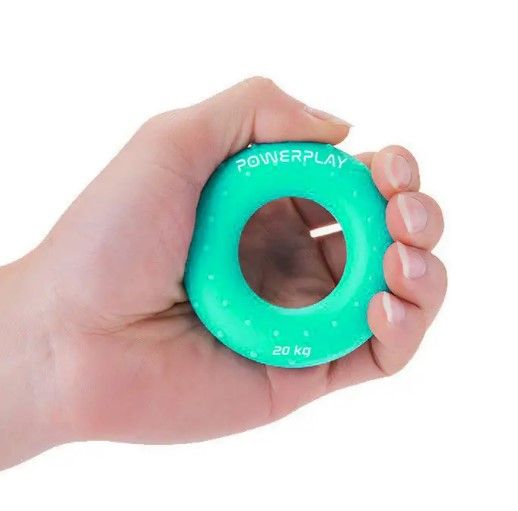 Еспандер кистьовий силіконовий PowerPlay PP-4338 Hand Grip Medium 20 кг Зелений (PP_4338_Green_20kg) | Зображення 1