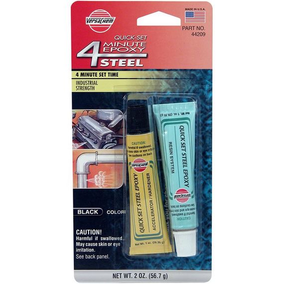 VERSACHEM 4 MINUTE STEEL EPOXY, 56.7g. Епоксидний клей типу Quick Set Steel. 44209