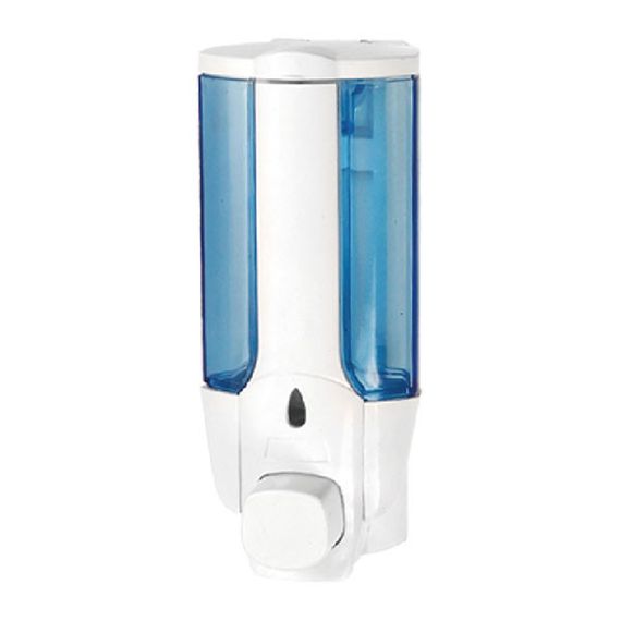 Дозатор для рідкого мила білий настінний ZERIX LR406 (ZX2717)