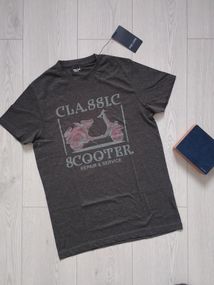 Футболка чоловіча сіра з принтом