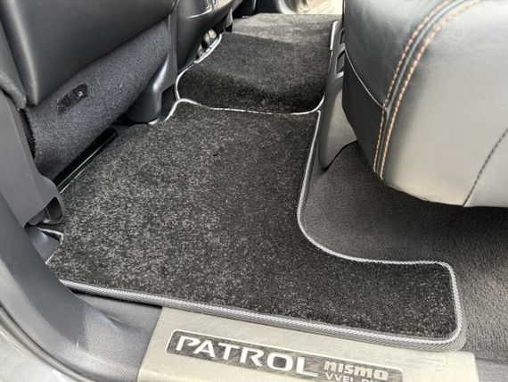 Килимки текстильні Deluxe (3 ряди, чорний) для Nissan Patrol Y62 2010-2024 рр | Зображення 4