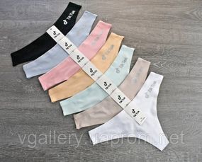 Жіночі стрінги Tik-Tok, жіночі стрінги ТіК-Ток, бавовняні жіночі трусики стрінги Преміум якості