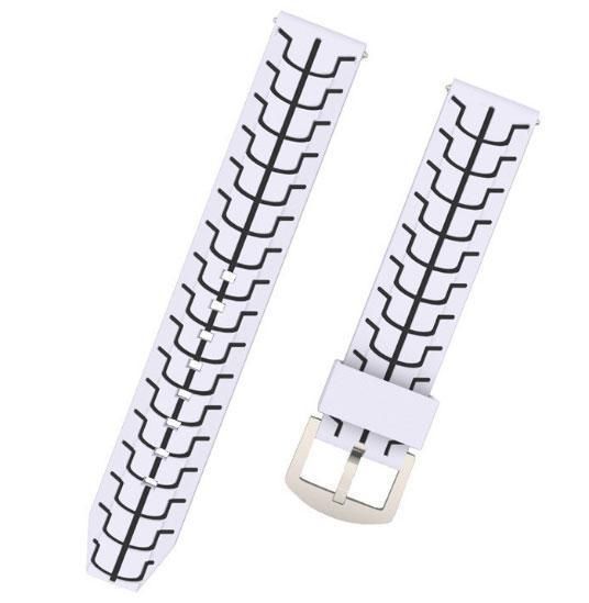 Силіконовий ремінець Primo Splint для годинника Garmin Vivoactive 4 - White&Black
