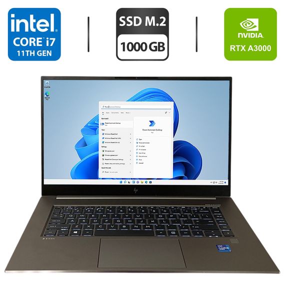 Мобильная рабочая станция HP ZBook Studio 15 G8 / 15.6" (1920x1080) IPS / Intel Core i7-11800H (8 (16) ядер по 4.6 GHz) / 32 GB DDR4 / 1000 GB SSD M.2 / nVidia RTX A3000, 6 GB GDDR6, 192-bit / WebCam / Fingerprint б/у + Подарок Проводная мышь / USB