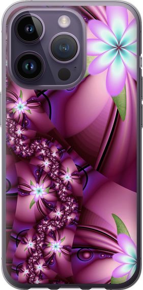 Чехол на iPhone 14 Pro Цветочная мозаика "1961u-2646-17620"