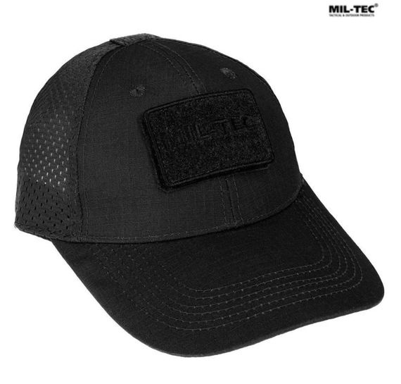 Бейсболка MIL-TEC Net Baseball Cap Black з сіткою | Зображення 1