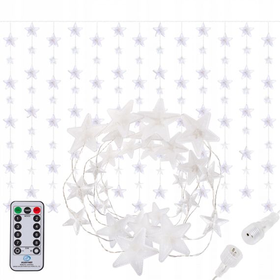 Гірлянда вулична (зовнішня) бахрома Springos 2 м 136 LED Pilot CL4006 Cold White/Blue | Зображення 3