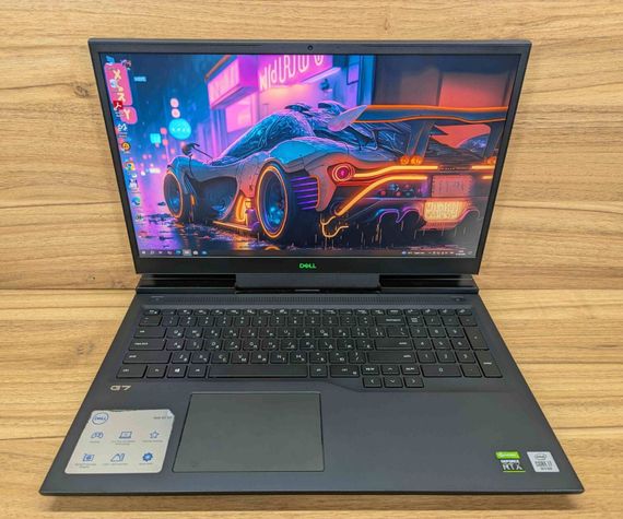 Игровой ноутбук Dell G7 7700 / 17.3" (1920x1080) IPS / Intel Core i7-10750H (6 (12) ядер по 2.6 - 5.0 GHz) / 16 GB DDR4 / 512 GB SSD / nVidia GeForce RTX 2070, 8 GB GDDR6, 256-bit / WebCam / HDMI / Windows 10 б/у + Подарок Беспроводная мышь / USB | Зображення 1
