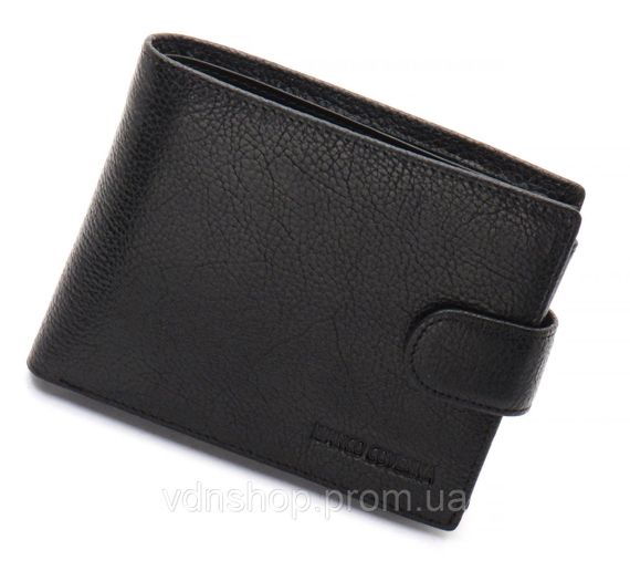Черное кожаное мужское портмоне с отделением для документов Marco Coverna MCBK010-805 | Зображення 2
