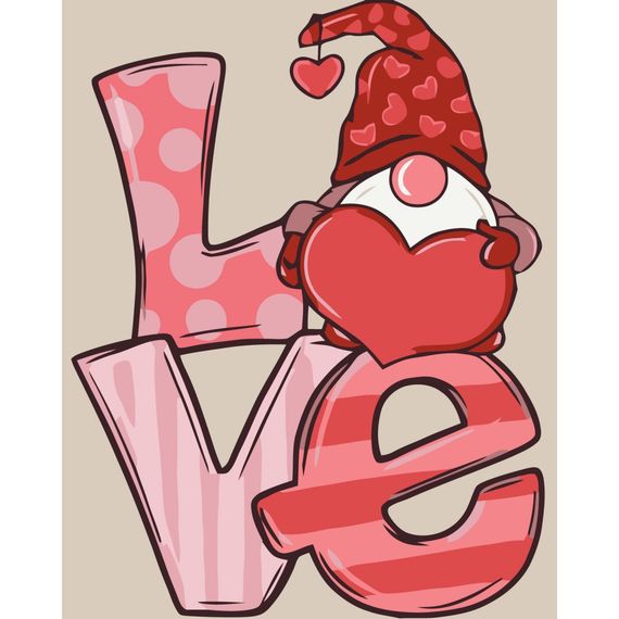 Картина по номерам "Гномик LOVE" 16130-AC 40х50 см