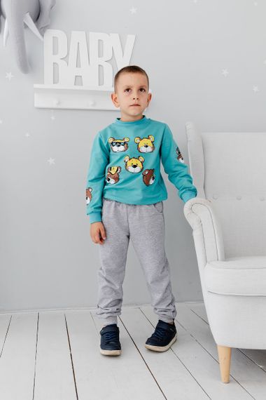 Костюм для хлопчика Носи своє 122 Бірюзовий (p-13321-148304) | Зображення 4