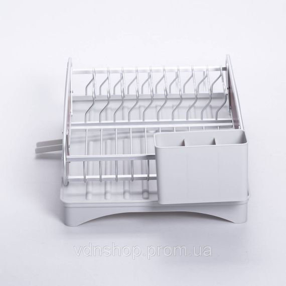 Сушарка для посуду алюмінієва з піддоном пластиковим 47x29x13 см HP-46-9-A | Зображення 3