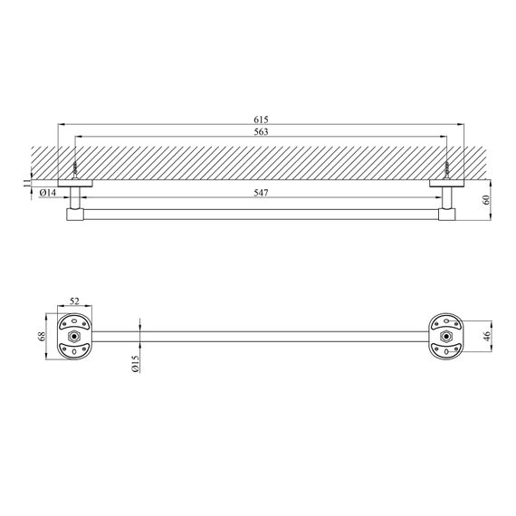 Тримач рушників Kroner KRM Elbe - ACC2901 (CV022847) | Зображення 3