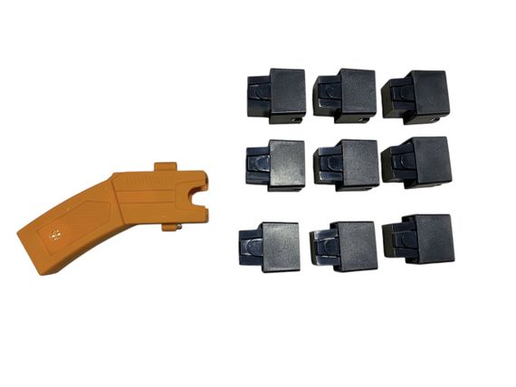 Самый Мощнейший Парализатор (шокер) Стреляющий электрошокер Ultra X Orange «Taser» + 9 Картриджей