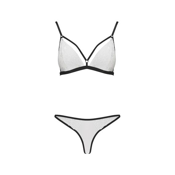Комплект білизни ORIHIME SET white - Passion: стрепи: ліф і трусики, L/XL | Зображення 2