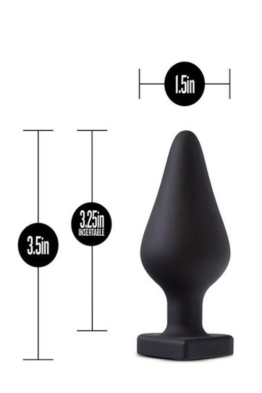 Анальна пробка TEMPTASIA SPANK ME BUTT PLUG BLACK, Черный | Зображення 2