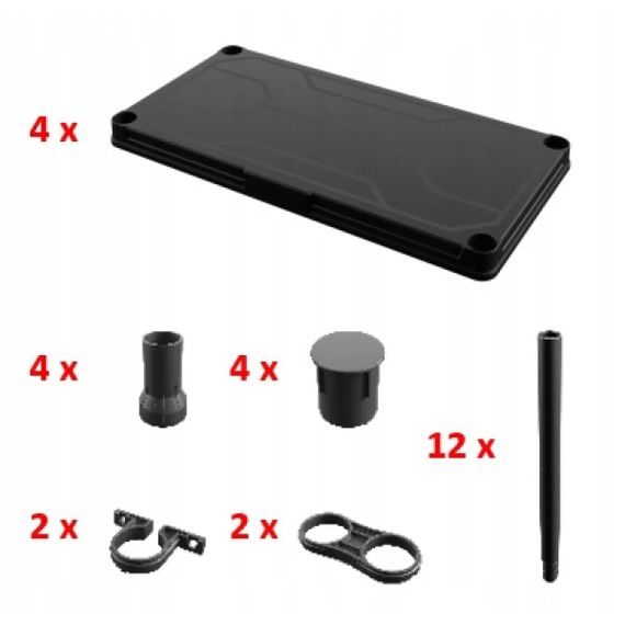 Стелаж для майстерні, 740x320x2000, REGULAR Shelving System, REGQRS74325CZAPG001, QBRICK | Зображення 2