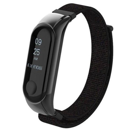 Нейлоновий ремінець для фітнес-браслета Xiaomi Mi Band 3 - Black | Зображення 1