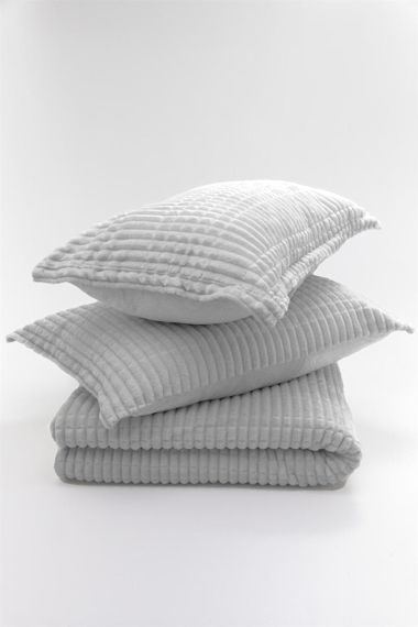 Покривало з наволочками Merinos Modern Line 220×240 см. Світло-сірий | Зображення 1