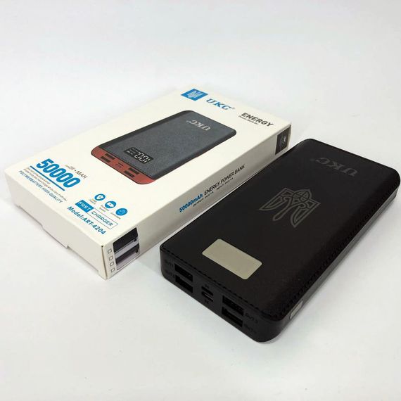 Акумулятор портативний павербанк POWER BANK UKC ART-4148/4204. 50000mah, 4USB, GL-260 зовнішній акумулятор | Зображення 9