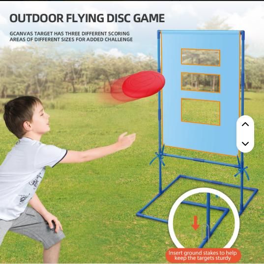 NEW Игровой набор фрисби с отверстием стойка-мишень Frisbee | Зображення 2