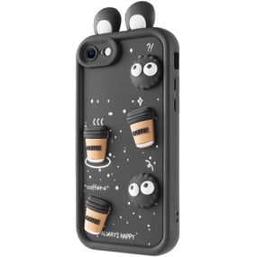 Чехол TPU Toys Case with Ears для Apple iPhone 7 / 8 / SE (2020) / SE (2022) (4.7") Black