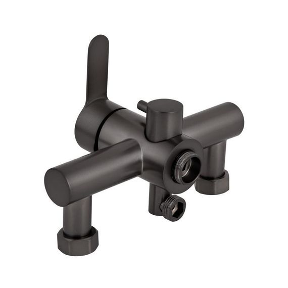 Змішувач для ванни Brinex Pure 005 з довгим поворотним виливом (з душовим гарнітуром) Graphite BRIPUR005GRP | Зображення 3