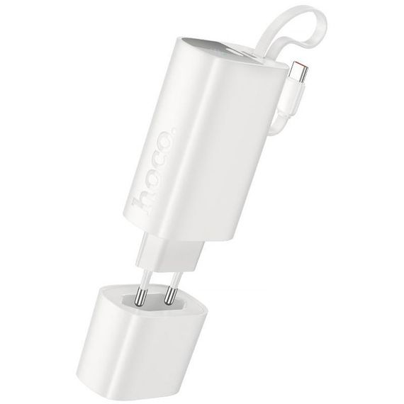 Портативное ЗУ Power Bank Hoco J148 Handy PD20W with cable 5000 mAh White