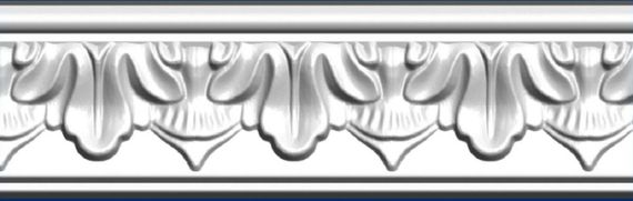 Молдинг стеновой SIMJA 0111  с орнаментом 18х67х2000 мм | Зображення 1