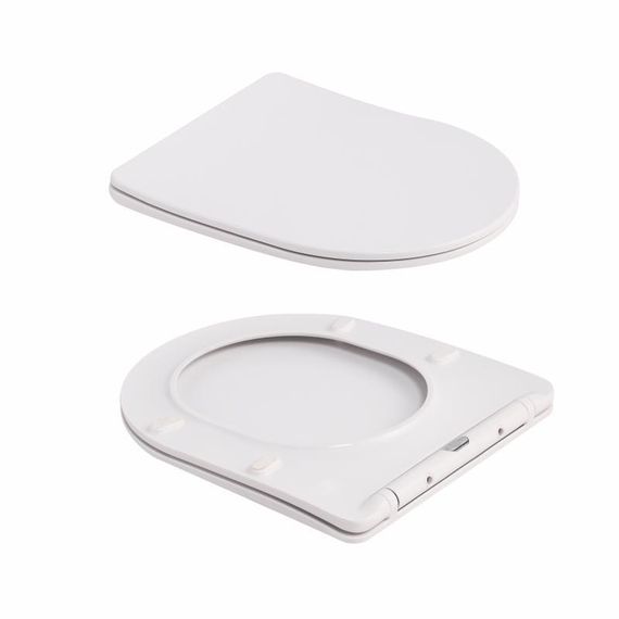 Унітаз підвісний Robin Ultra Quiet 490×365×325 мм, Marble, з сидінням Slim Duroplast / Soft-close / Quick Release QT13332381АSMR | Зображення 7