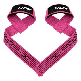 Лямки для тяги RDX S4 Gym Cotton Gel Straps Pink Plus