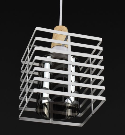 Люстра підвісна LOFT на 1 лампочку 27787 Білий 30-100х16х16 см. | Зображення 2