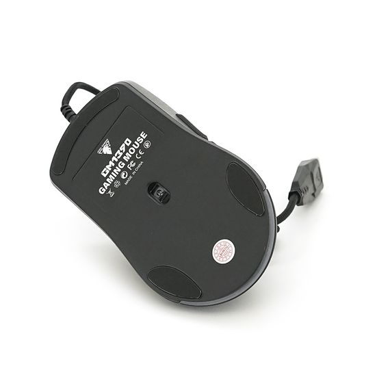 Миша провідна JEDEL GM1390, 7 кнопок, 1000/2400/3200/4800/6400/7200DPI, кабель 1,5 м. RGB підсвічування. Змінна панель. Black. Box | Зображення 3