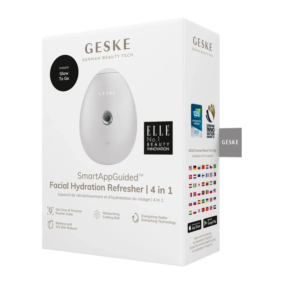 Електронний освіжувач для зволоження обличчя GESKE Facial Hydration Refresher 4в1 gray, Білий | Зображення 7
