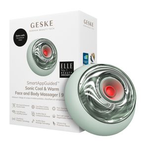Масажер для обличчя та тіла GESKE Sonic Cool&Warm Face and Body Massager 9в1 green
