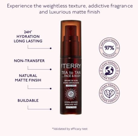 Тонування для тіла та обличчя By Terry Tea To Tan Face & Body 9,5 ml | Зображення 1