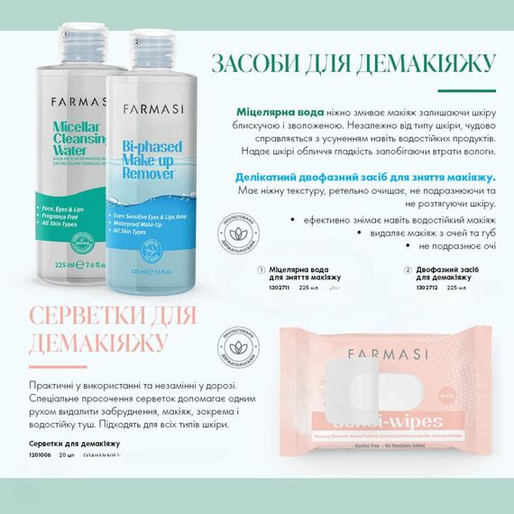 Двофазний засіб для демакіяжу Farmasi 225 мл | Зображення 1