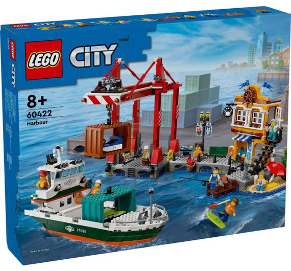 Конструктор LEGO City Морська гавань із вантажним судном 60422