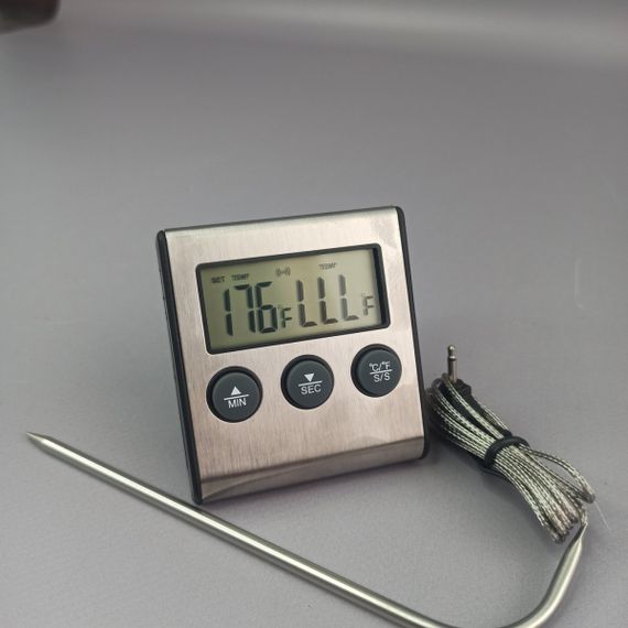 Цифровий термометр із виносним датчиком сірий Digital Cooking TP-700 | Зображення 5