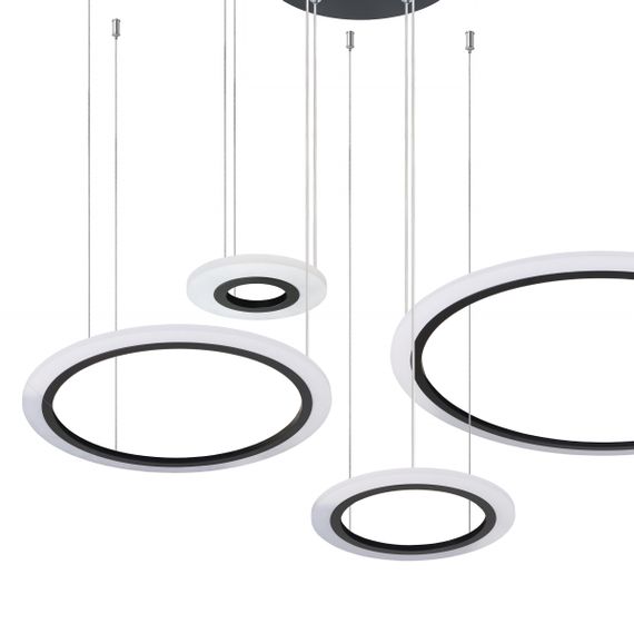 Подвесная люстра модерн BR-925S/4 LED 120W*2 BK | Зображення 4