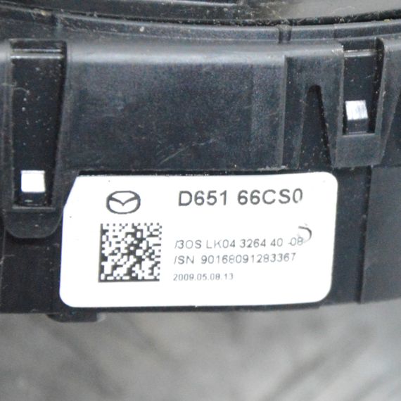 Шлейф керма airbag Mazda 6 2007-2012 Шлейф підрульової подушки безпеки Мазда 6 D65166CS0 | Зображення 2